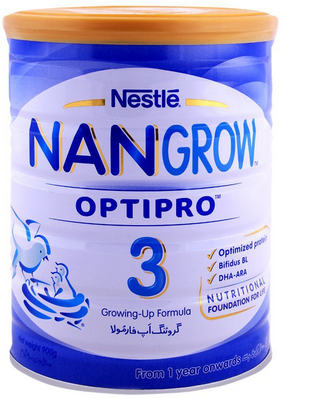 Nestle - Nestle NanGrow Optipro 3 Growing-up Formula (1 Year Onwards) - 900gm (4781115605077)