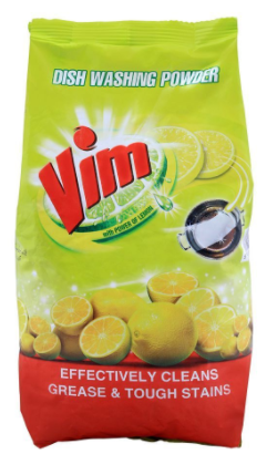 Vim Dish Washing Powder, With Lemon, Bag, 900g (4807107084373)