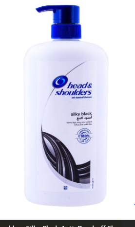 Head & Shoulders Silky Black Anti-Dandruff Shampoo 1000ml (4809082372181)
