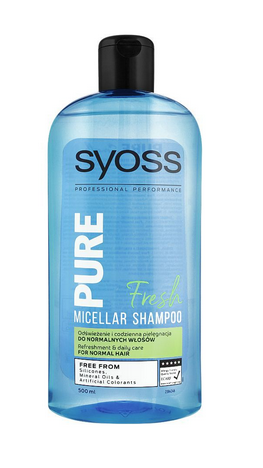 Syoss Pure Fresh Micellar Shampoo, Silicone Free, For (4809056845909)