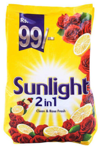 Sun Light 2-in-1 Clean & Rose Fresh Washing Powder 800g (4805898633301)
