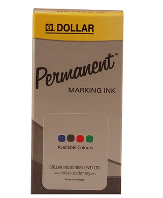 Dollar Permenant Black Ink Bottle 15 ml