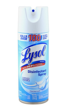 Lysol Disinfectant Spray, Crisp Linen, 354g (4807108100181)
