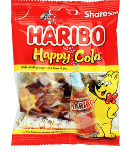 Haribo Happy Cola Jelly, Share Size Pouch, 80g (4808651964501)
