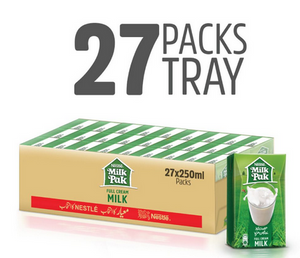 Nestle Milkpak Full Cream Milk, 250ml, 27 Piece Carton (4802268987477)