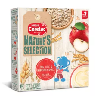 Nestle Cerealac NATURE'S SELECTION Rice Oats & Apple (175g) (4711902249045)