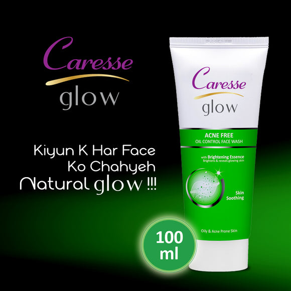 Caresse Glow Acne Free Oil Control Face Wash 100ml (4834511126613)