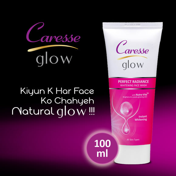 Caresse Glow Perfect Radiance Whitening Face Wash 100ml (4834505654357)
