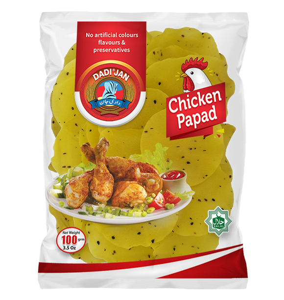 Dadi Jan Chicken Papad 100gm (4655438004309)