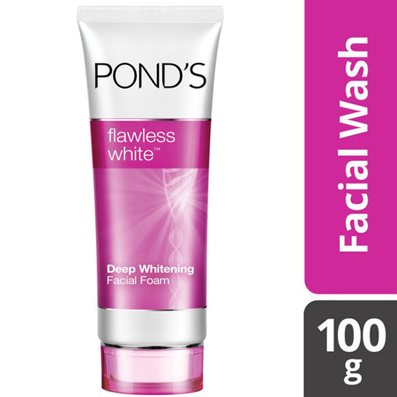 Ponds Flawless White Facial Foam 100gm (Pink)