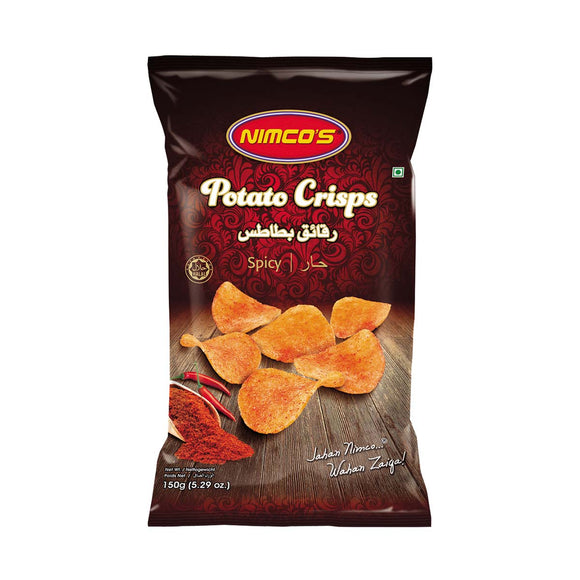 Nimco Potato Crisps Spicy 180gm (4703440404565)