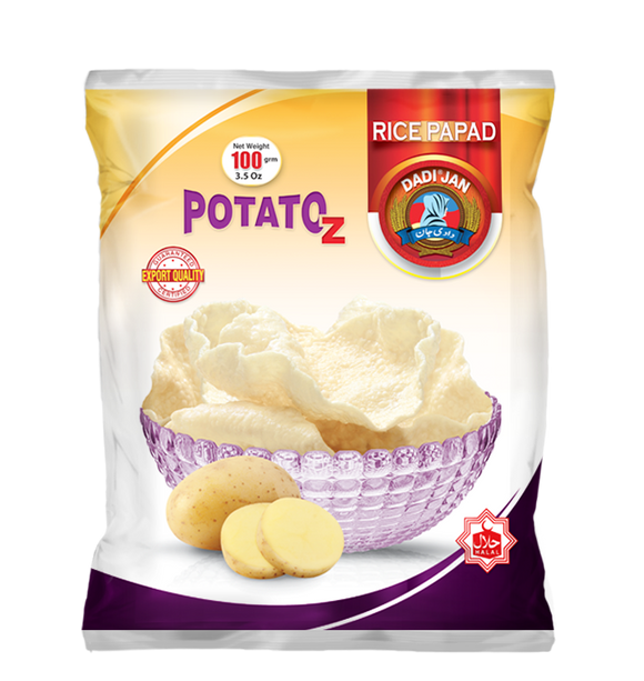 Dadi Jan Rice Papad Potatoz 100gm (4655430926421)