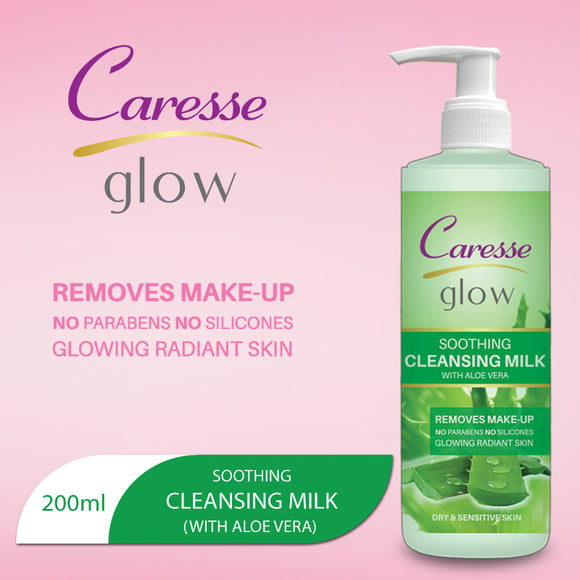 Caresse Glow Soothing Cleansing Milk 200ml (4834513879125)
