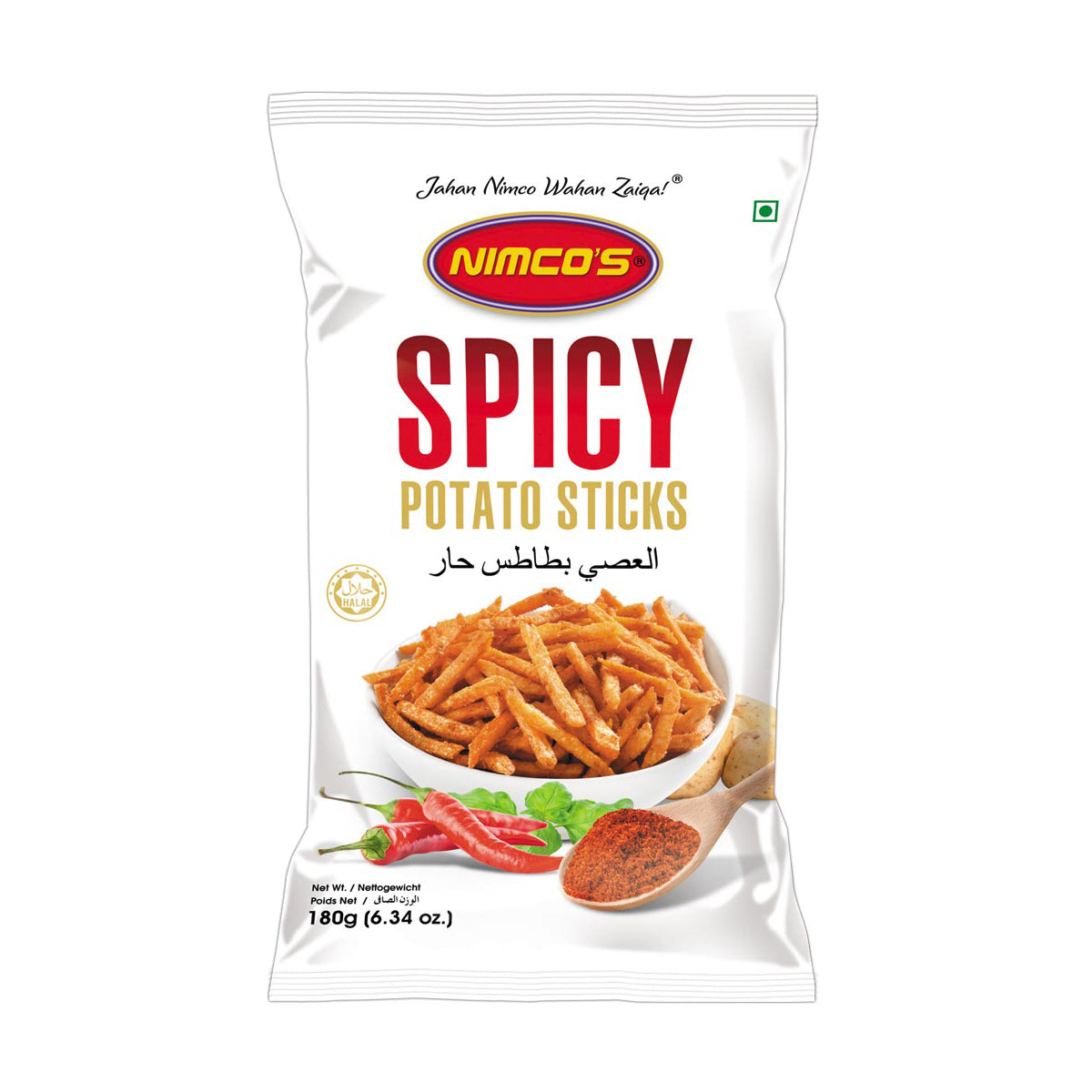 Nimco Spicy Potato Sticks 180gram