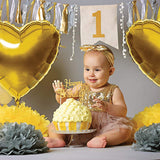 Golden Hearts Foil Balloons Set (4625682301013)