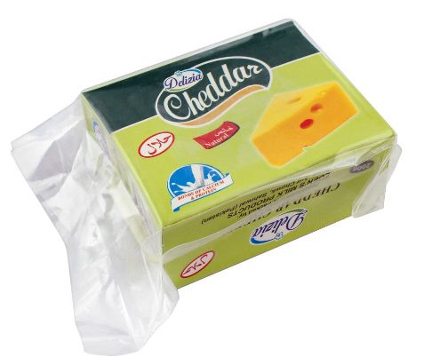 Delizia Cheddar Cheese, Natural, 200g (4802469396565)