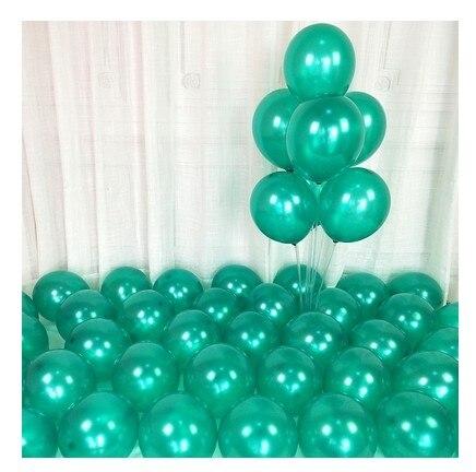 Pack of 100 Shining Dark green Romantic Wedding Room new Bedroom Wedding decoration Scene Layout Set Balloon Supplies (4631353327701)