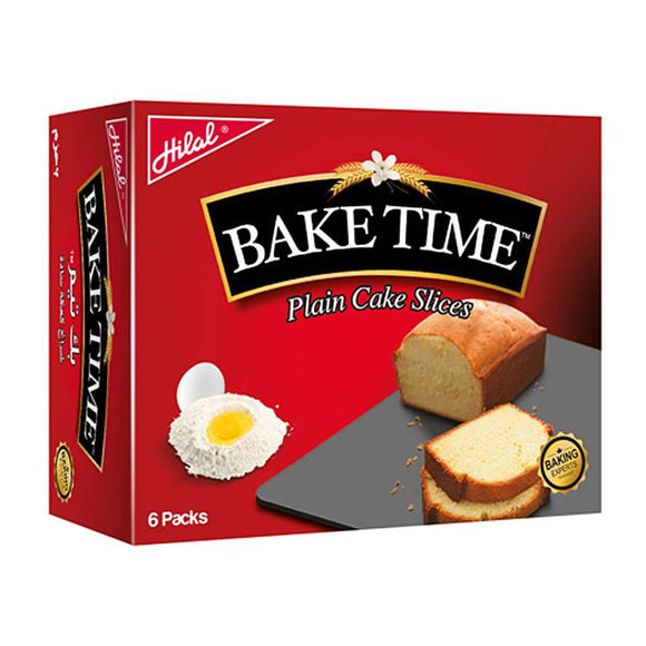 Hilal Bake Time Plain Cake Slice 6 Packs 40g (4636464709717)