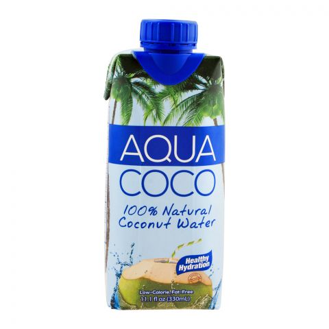 Aqua Coco 100% Natural Coconut Water, 330ml (4751084027989)