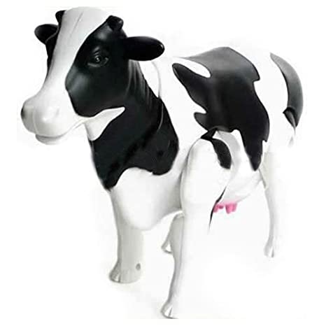 Funny Walking Milk Cow Toy For Kids - White & Black (4840411496533)