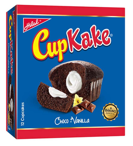 Hilal Cup Kake, Choco-Vanilla, 12 Pieces, 22g (4804245815381)