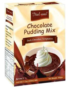 Italiano Chocolate Pudding Mix, Dark Chocolate Temptation, 100g (4704751321173)