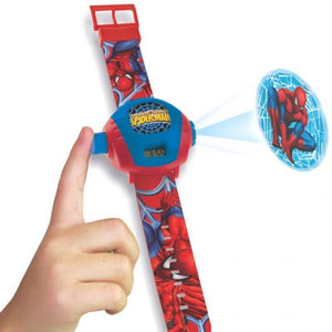 Spiderman Projector Digital Watch Blue Color Kids 1 Pc (4840381382741)