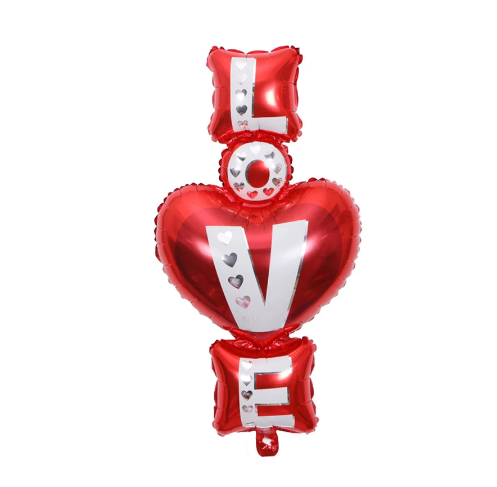 ALarge Heart with I Love You written Baloon for party wedding valentine decoration (4838282592341)