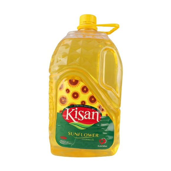 Kisan Sun Flower Cooking Oil Tail Bottle 5 Ltr (4627653394517)