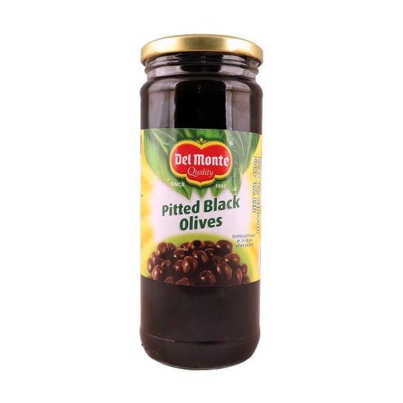Del Monte Black Pitted Olives 450gm (4632355340373)