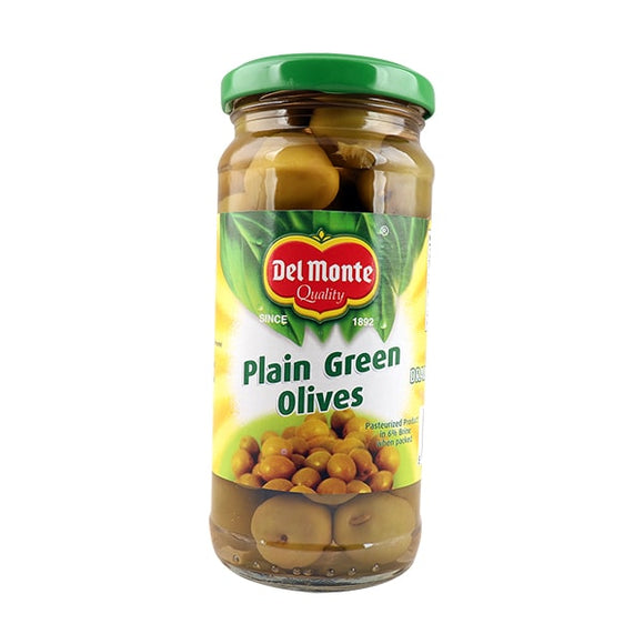 Del Monte Green Plain Olives 235gm (4632358453333)