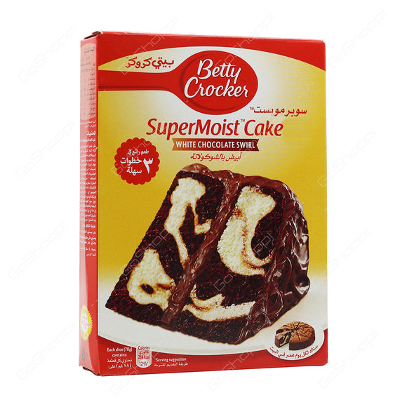 Betty Crocker Super Moist White Chocolate Swirl 500g (4696646582357)
