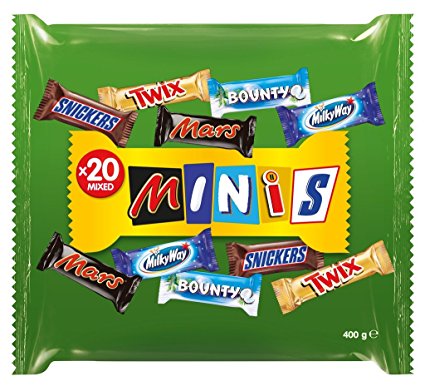 Mars Best Of Minis Chocolate, 25 Mix Bars, 500g