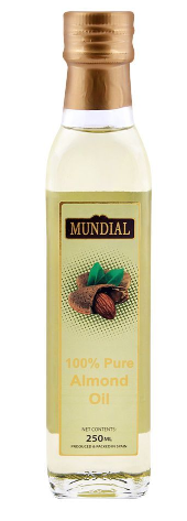 Mundial 100% Pure Almond Oil 250ml (4804277043285)