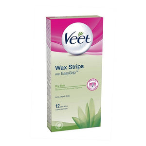 Veet - Veet For Dry Skin Wax Strips - 12 Wax Strips (4612951867477)