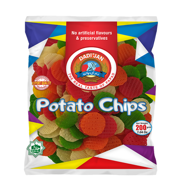Dadi Jan Potato Chips 200gm (4655444099157)