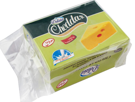 Delizia Cheddar Cheese, Natural, 400g (4802430992469)