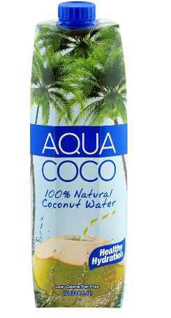 Aqua Coco 100% Natural Coconut Water, 1 Liter (4803565387861)